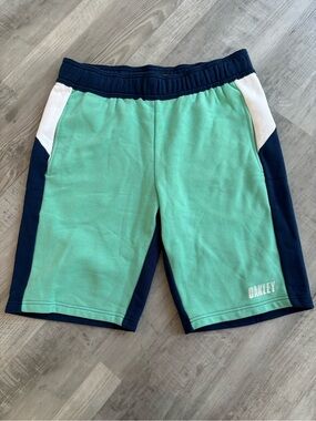 Oakley Men’s Mint Green and Navy Colorblock Athletic Shorts